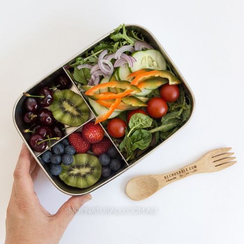 Green Essentials Stainless Steel Sustain-a-Bento Trio Bento Box | Shop ...