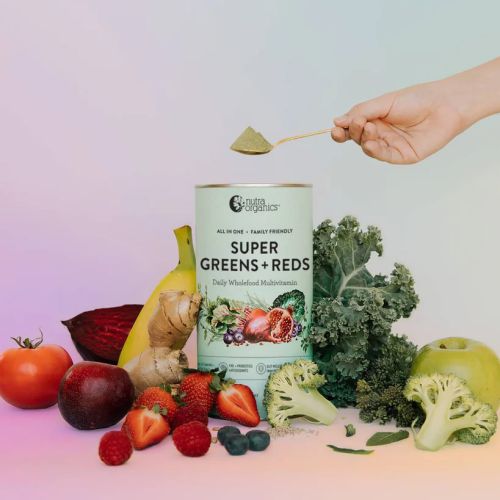 Nutra Organics Super Greens + Reds 300g | Shop Naturally