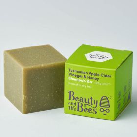 Buy Beauty and the Bees Shampoo Bar Tasmanian Apple Cider Vinegar 120g Online