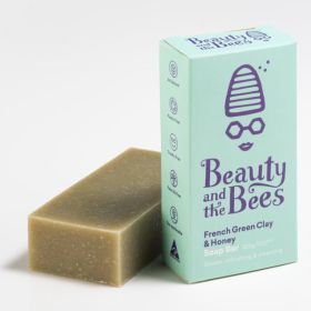 Buy Beauty and the Bees Soap Bar French Green Clay & Leatherwood Honey 120g Online