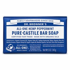 Buy Dr Bronner's Pure Castile Bar Soap Peppermint Online