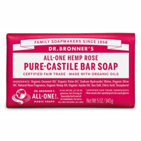 Buy Dr Bronner's Pure Castile Bar Soap Rose Online