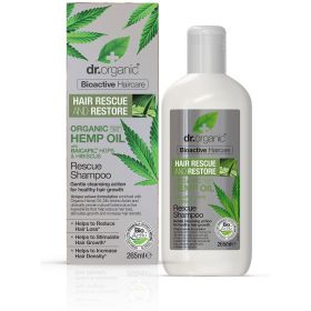 Buy Dr Organic Hemp Oil Rescue & Restore Shampoo 265ml Online