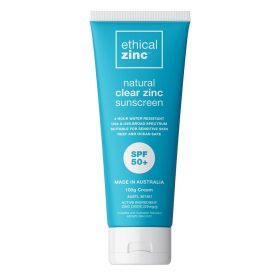 Buy Ethical Zinc Natural Clear Zinc Sunscreen SPF50+ Online