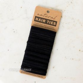 Buy Green Essentials Natural Hair Ties Black Online