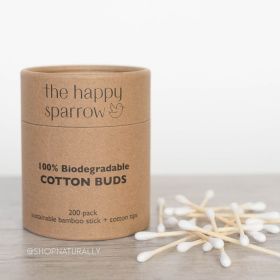 Buy The Happy Sparrow Biodegradable Bamboo Cotton Buds Online