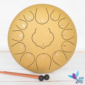 Buy Hluru 13 Note Lotus Tongue Drum Golden Online