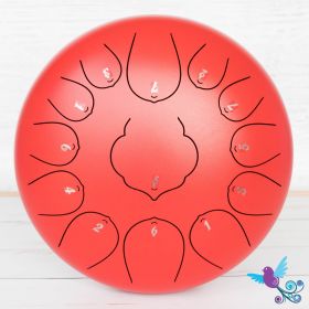 Buy Hluru 13 Note Lotus Tongue Drum Red Online