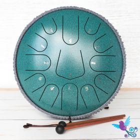 Buy Hluru 13 Note Mellow Tongue Drum Malachite Online