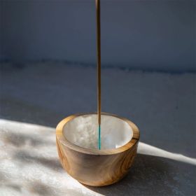 Holy Smoke Incense Holder Teak Shell Cup