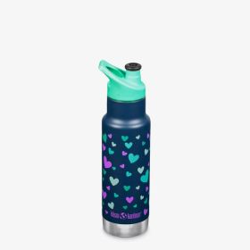 Kids' Insulated Water Bottle Set - Navy Hearts