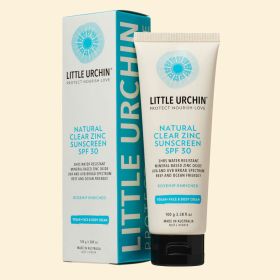 Buy Little Urchin Natural Sunscreen Clear Zinc SPF30 100g Online