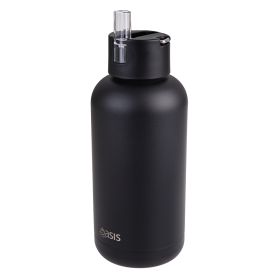 Buy Oasis Moda 1.5L black insulated water bottle