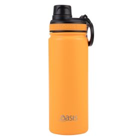 Buy Oasis 550ml Neon Orange Insulated Water Bottle