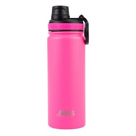 Buy Neon Pink Oasis 550ml Insulated Bottle