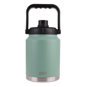 Oasis Insulated Water Bottle Jug with Handle Sage Green 2.1L