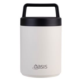 Oasis Stainless Steel Insulated Food Flask Alabaster 480ml