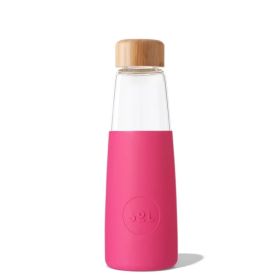 Buy Sol Glass Water Bottle Peacock Pink 410ml Online