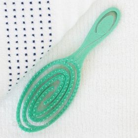 Buy The Happy Sparrow Spiral Detangling Brush Firm Bristles - Seafoam Green online