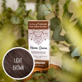 Tints Of Nature Light Brown Henna Hair Cream Semi Permanent