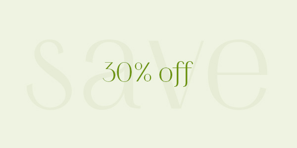 30 percent off sustainable products online