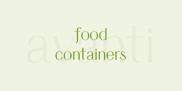 avanti food containers