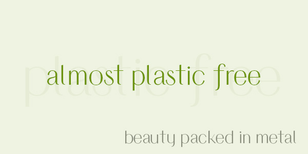 Buy natural beauty products packed in metal