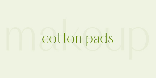 Natural Cotton Pads for removing makeup