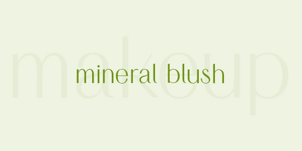 Buy natural and organic mineral blush powder for the face