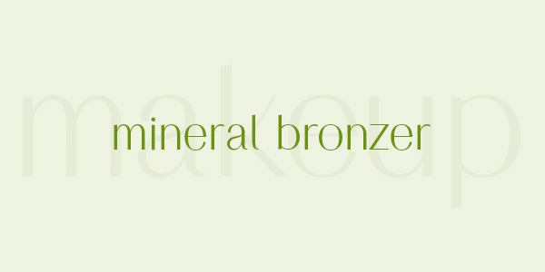 Buy natural and organic mineral bronzer for the face