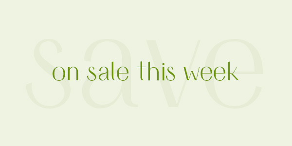 Natural and eco friendly products on sale this week