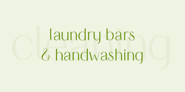 Shop natural laundry bars and handwashing products