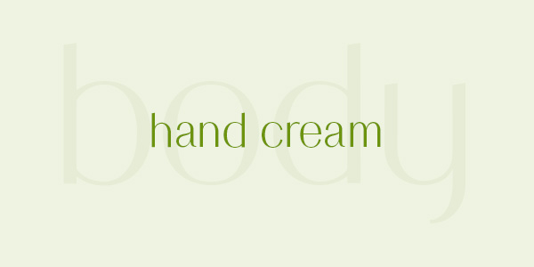 Buy natural and organic hand cream online