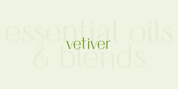 Vetiver essential oil and blends Australia