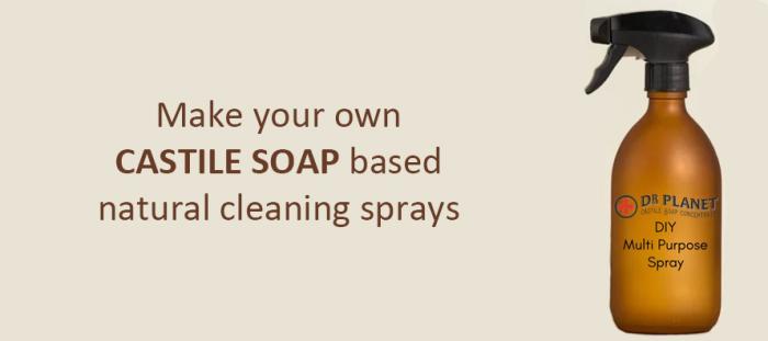 3 natural cleaning sprays to make with Castile Soap