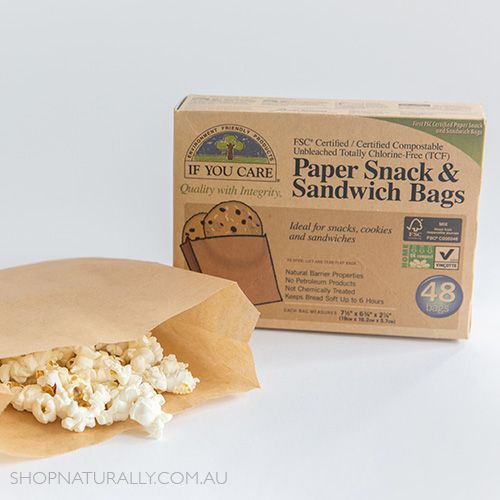 If You Care Paper Snack & Sandwich Bags - 48 bags