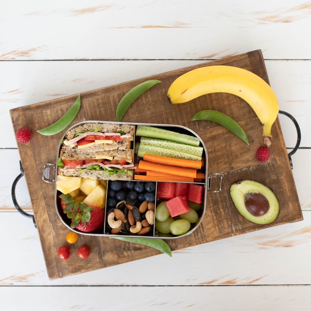 Stainless Steel 5-compartment Lunch Box With Soup Bowl, Leakproof