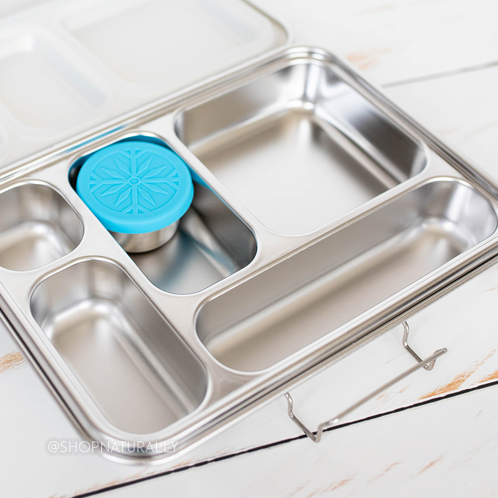 stainless steel snack pots inside our bento box